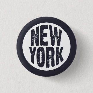 Chapa Redonda De 2,5 Cm Nueva York - Simple y Pure! Camiseta
