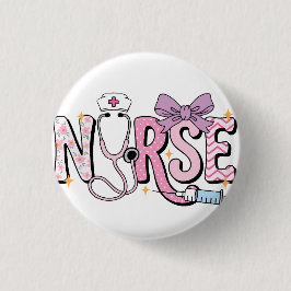 Chapa Redonda De 2,5 Cm Nurse Button