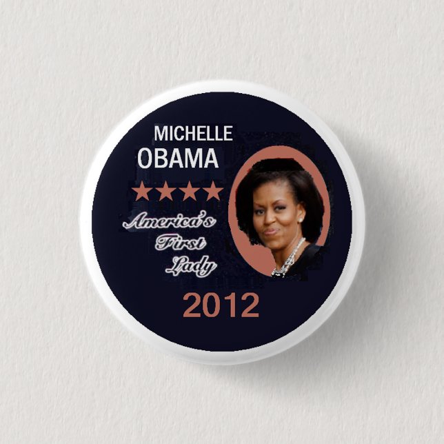 CHAPA REDONDA DE 2,5 CM OBAMA 2012 (Anverso)
