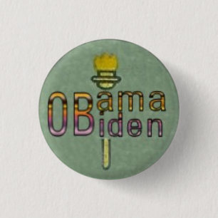 Chapa Redonda De 2,5 Cm Obama/botón de Biden pequeño