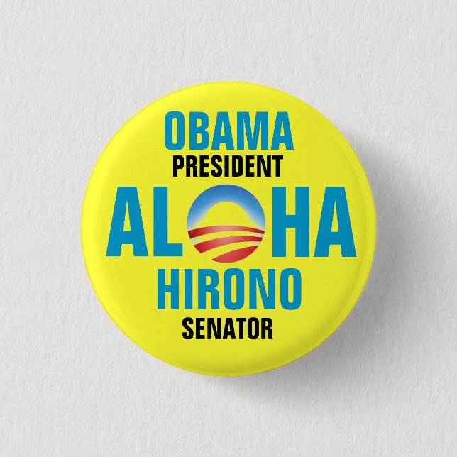CHAPA REDONDA DE 2,5 CM OBAMA/HIRONO 2012 (Anverso)