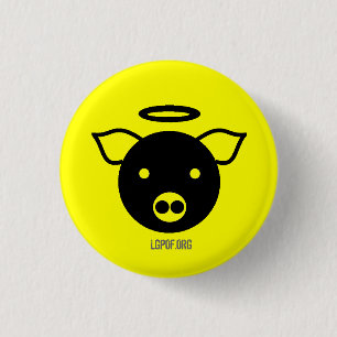 Chapa Redonda De 2,5 Cm Objeto expuesto del arte de PiGcasso - ángel