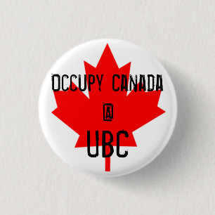 Chapa Redonda De 2,5 Cm Ocupe la UBC-Universidad de Canadá @ de la