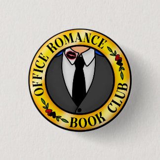 Chapa Redonda De 2,5 Cm Office Romance Book Club Badge