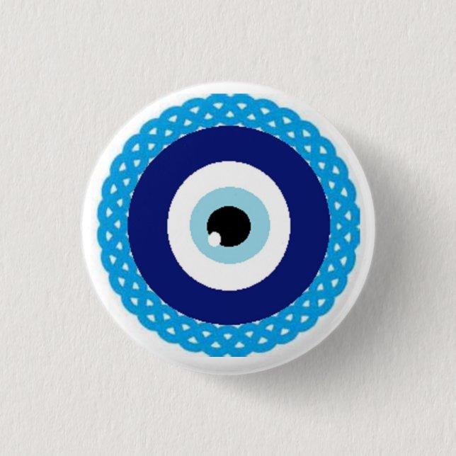 Chapa Redonda De 2,5 Cm Ojo botón-malvado (Anverso)