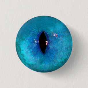 Chapa Redonda De 2,5 Cm Ojo gato azul