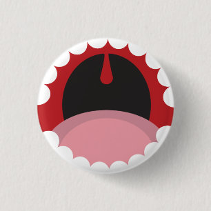 Chapa Redonda De 2,5 Cm Open mouth