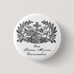 Chapa Redonda De 2,5 Cm Orden franciscana