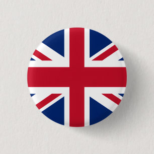 Chapa Redonda De 2,5 Cm Orgullo de la bandera del Reino Unido