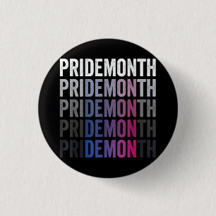 Chapa Redonda De 2,5 Cm Orgullo Demonio Bisexual Mes del Orgullo Bi LGBTQ 