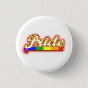 Chapa Redonda De 2,5 Cm Orgullo Gay Luz de Orgullo