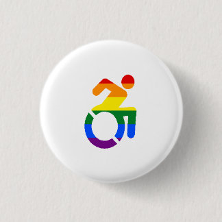 Chapa Redonda De 2,5 Cm Orgullo lisiado - gay