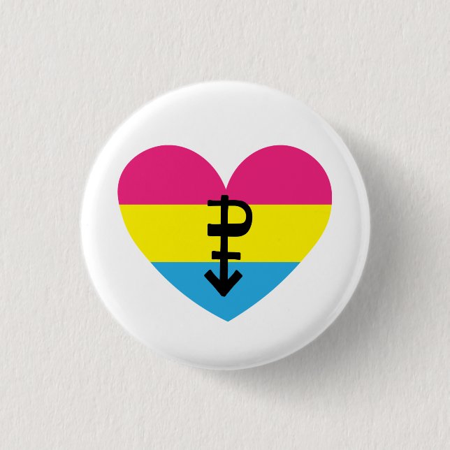 Chapa Redonda De 2,5 Cm Orgullo Pansexual (Anverso)