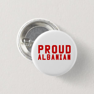 Chapa Redonda De 2,5 Cm Orgulloso albanés