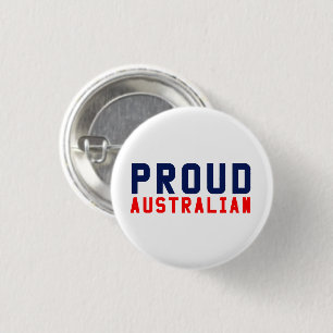 Chapa Redonda De 2,5 Cm Orgulloso australiano