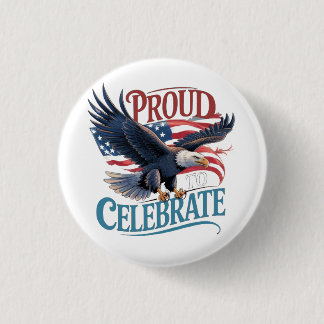 Chapa Redonda De 2,5 Cm Orgulloso de celebrar