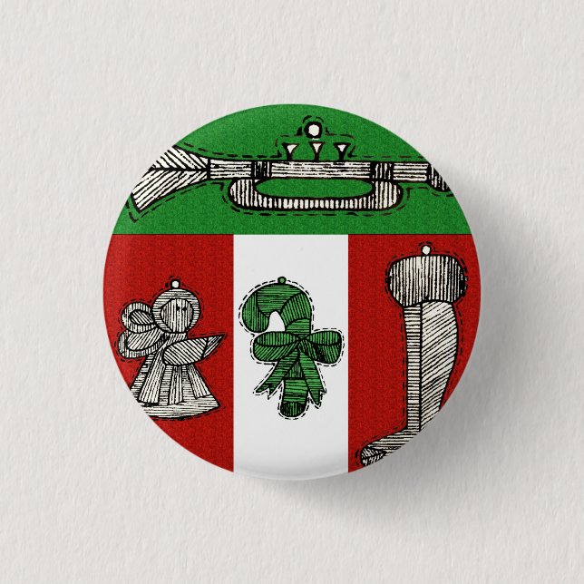 Chapa Redonda De 2,5 Cm Ornamentos de época (Anverso)
