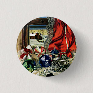 Chapa Redonda De 2,5 Cm Ornamentos del navidad