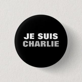 Chapa Redonda De 2,5 Cm OS de Je Suis Charlie