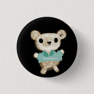 Chapa Redonda De 2,5 Cm Osito de peluche juguete adorable nuevo bebé ¡Es u