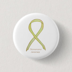 Chapa Redonda De 2,5 Cm Osteosarcoma Amarillo de la toma de conciencia Per