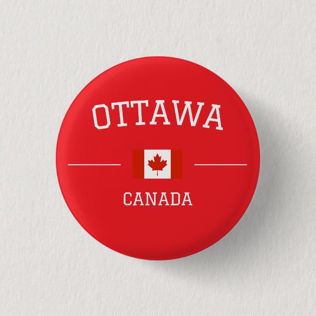 Chapa Redonda De 2,5 Cm Ottawa (Anverso)