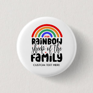 Chapa Redonda De 2,5 Cm OVEJAS DE LLUVIA DE Gay Funny FAMILY