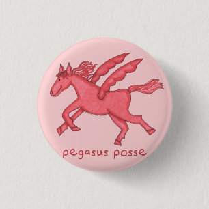 Chapa Redonda De 2,5 Cm Pandilla de Pegaso 1-1/4" redondo