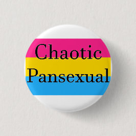 Chapa Redonda De 2,5 Cm Pansexual caótico