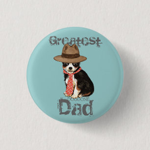 Chapa Redonda De 2,5 Cm Papá chihuahua