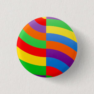 CHAPA REDONDA DE 2,5 CM PAPEL DE CÍRCULOS DE GRANDES GRASAS DE RAINBOW