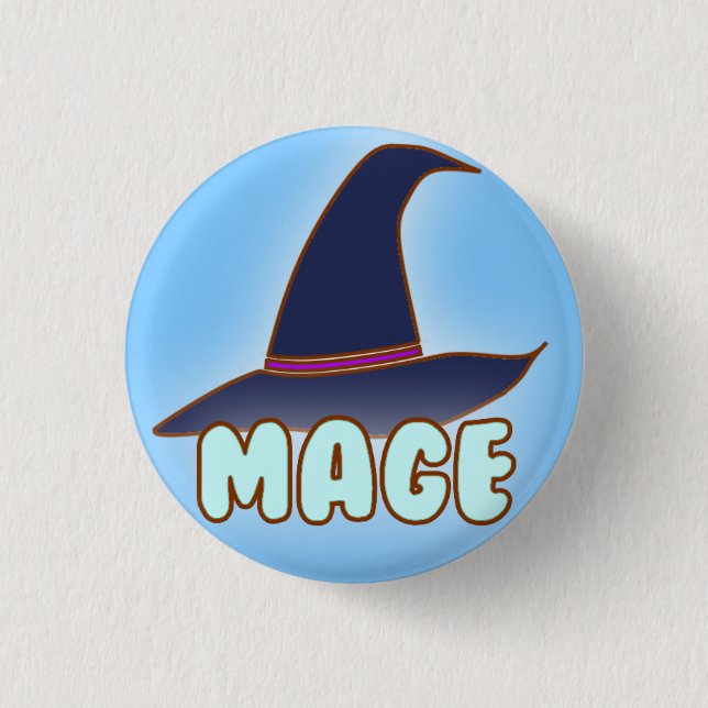 Chapa Redonda De 2,5 Cm Papel de MOBA - Mage (Anverso)