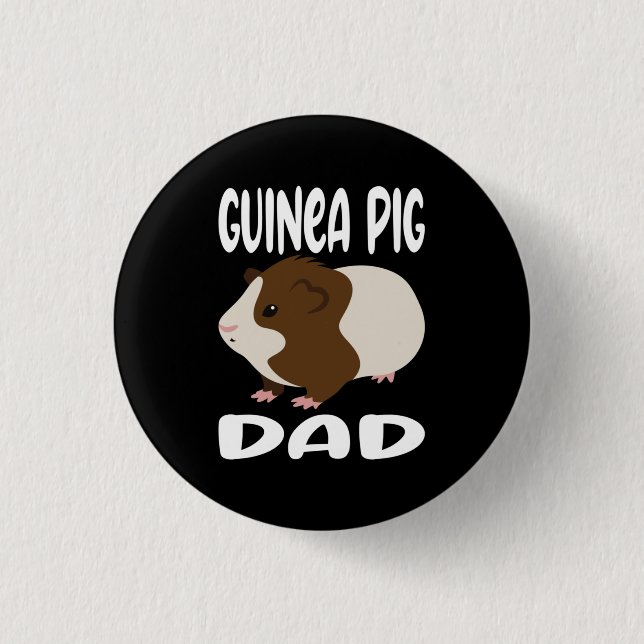 Chapa Redonda De 2,5 Cm Papi de cerdo de Guinea (Anverso)
