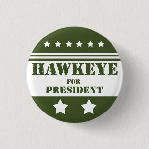 Chapa Redonda De 2,5 Cm Para presidente Hawkeye