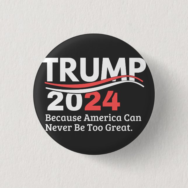 Chapa Redonda De 2,5 Cm parachoque de trump 2024 (Anverso)