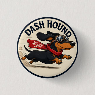 Chapa Redonda De 2,5 Cm Parches de Amante de Dachshund. Parche/Insignia de