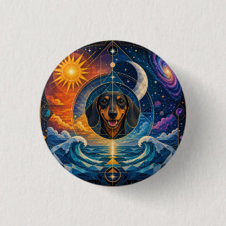 Chapa Redonda De 2,5 Cm Parches de Amante de Dachshund. Parche/Insignia de