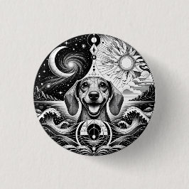 Chapa Redonda De 2,5 Cm Parches de Amante de Dachshund. Parche/Insignia de