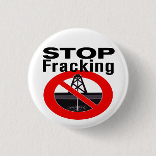 Chapa Redonda De 2,5 Cm ¡Pare Fracking hoy!