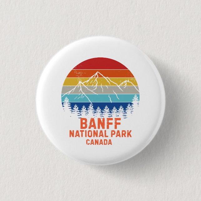 Chapa Redonda De 2,5 Cm Parque Nacional Banff (Anverso)