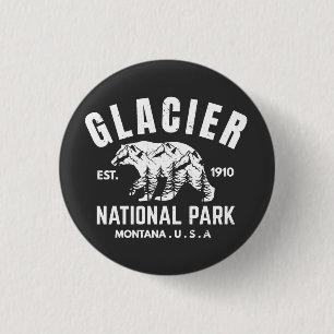Chapa Redonda De 2,5 Cm Parque Nacional Glaciar Montana EE. UU.