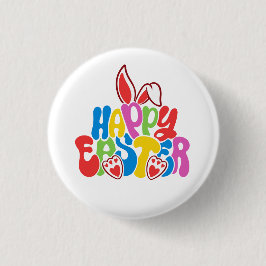 Chapa Redonda De 2,5 Cm Pascua feliz