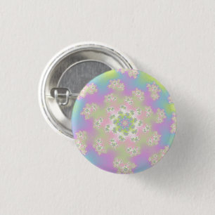 Chapa Redonda De 2,5 Cm Pastel Floral Sprinkles