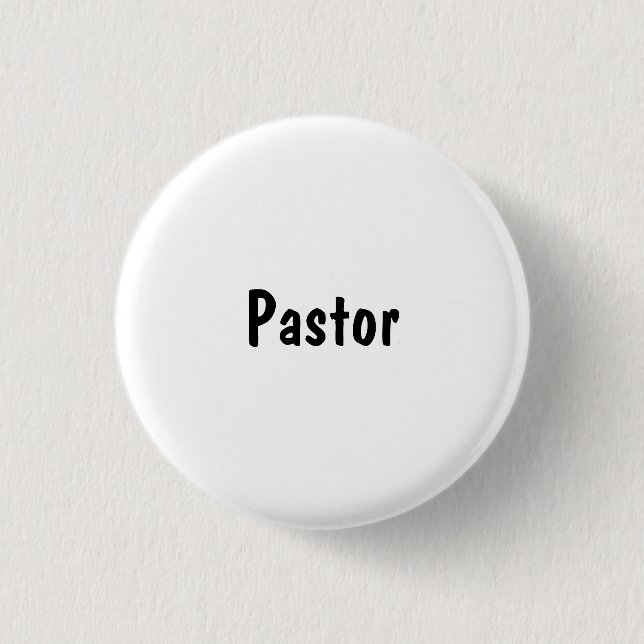 Chapa Redonda De 2,5 Cm Pastor (Anverso)