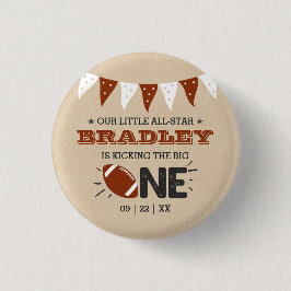 Chapa Redonda De 2,5 Cm Patear El Grande | Primer cumpleaños del fútbol