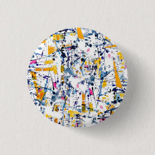 Chapa Redonda De 2,5 Cm Patrón abstracto