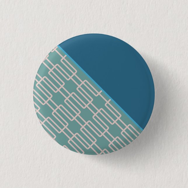 Chapa Redonda De 2,5 Cm Patrón abstracto geométrico 1 (Anverso)