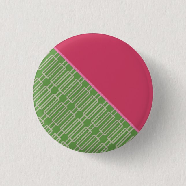 Chapa Redonda De 2,5 Cm Patrón abstracto geométrico 3 (Anverso)