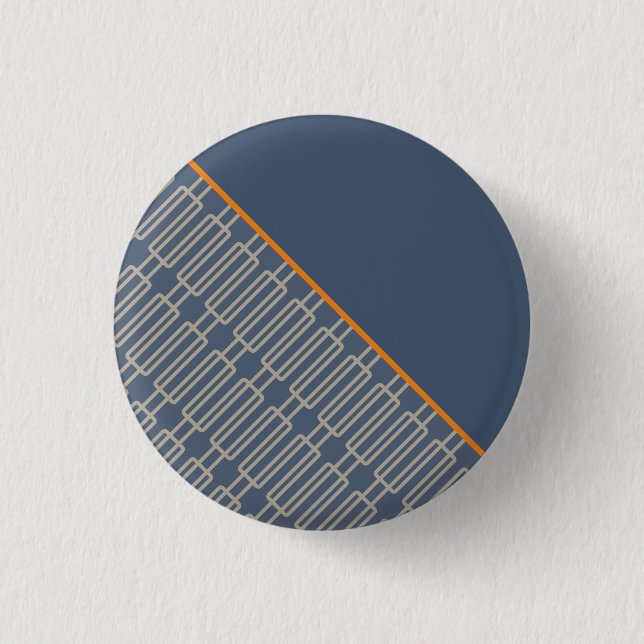 Chapa Redonda De 2,5 Cm Patrón abstracto geométrico 3 (Anverso)