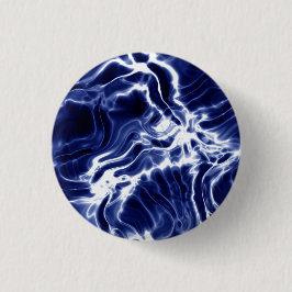 Chapa Redonda De 2,5 Cm Patrón azul arremolinado 